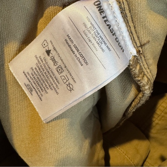 One Teaspoon Skirt Women Size 27 Denim Mini Skirt Pockets Brown Tan - Picture 6 of 7